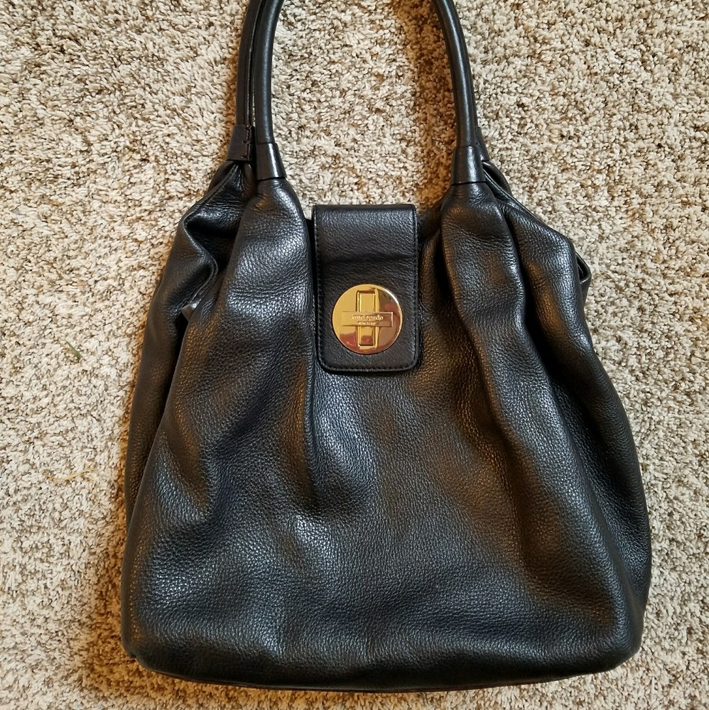 Kate Spade black leather bag